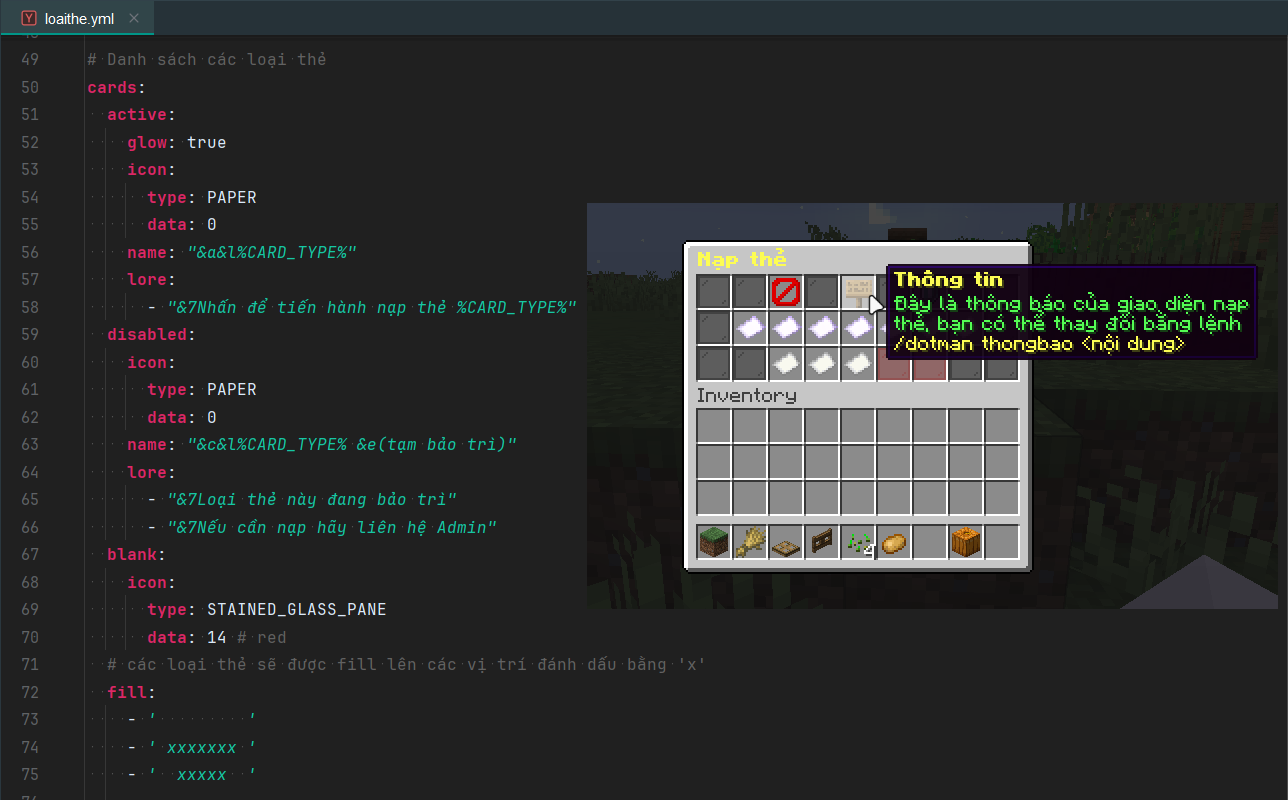 Resource 'DotMan - Donation Manager - Plugin nạp thẻ tốt nhất cho Minecraft'